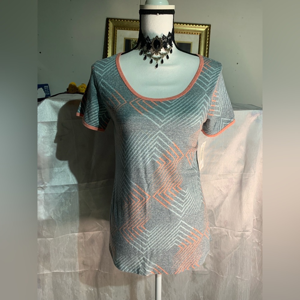 Lularoe Classic T Gray Heathered Top